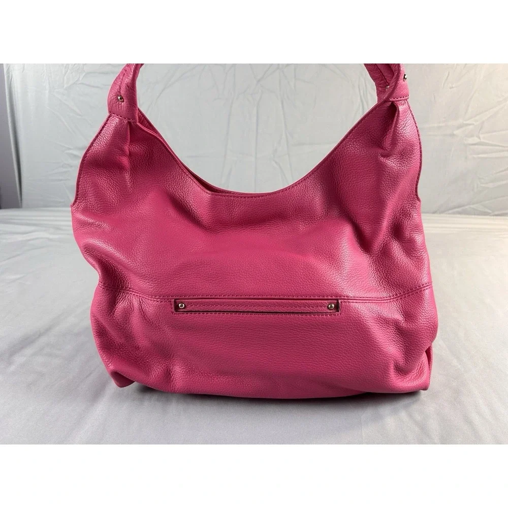 Authentic Michael Kors Pink Pebbled Leather Hobo Shoulder‎ Bag
